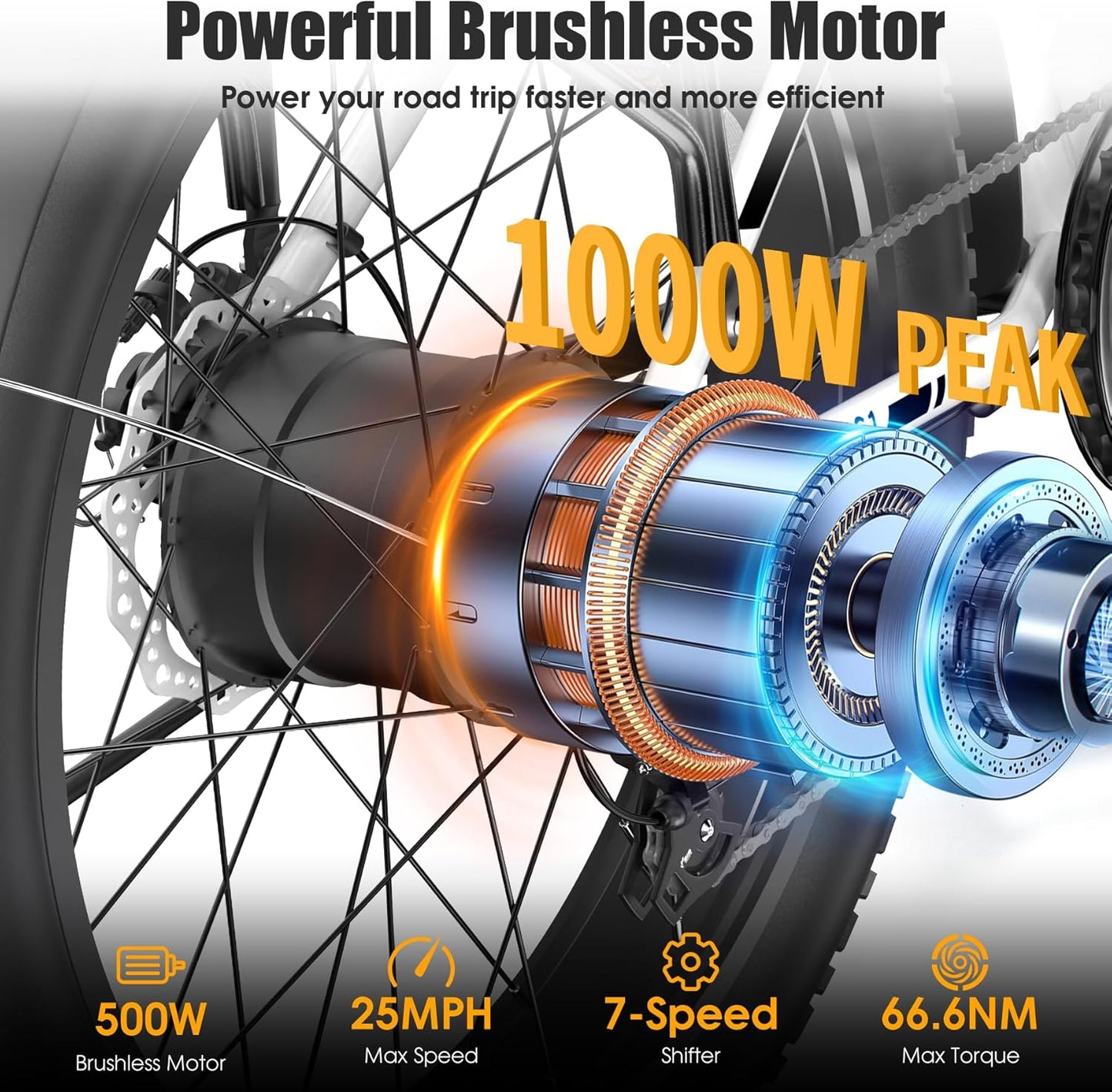 Funhang 26" Fat Tire Adult Electric Bicycle