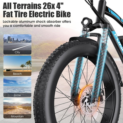 Funhang 26" Fat Tire Adult Electric Bicycle