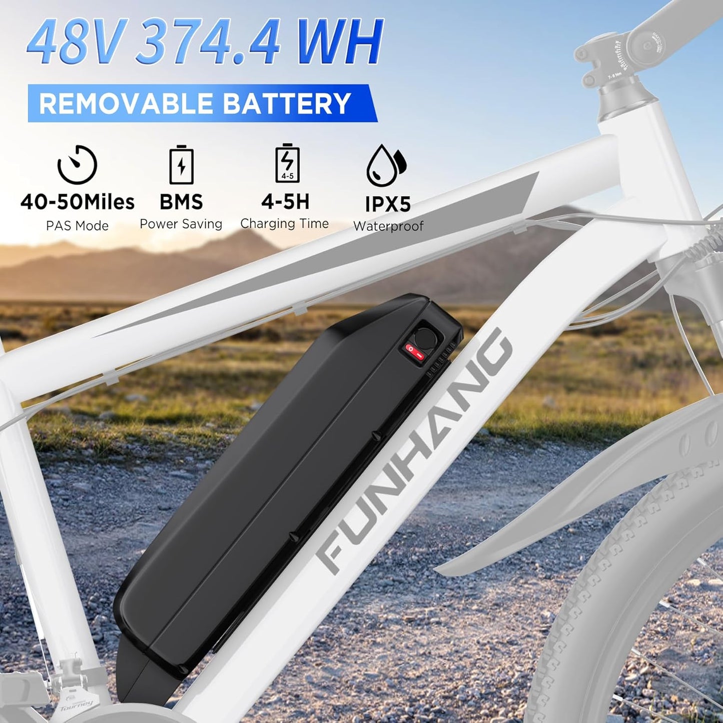 Funhang 26'' Electric Mountain Bike