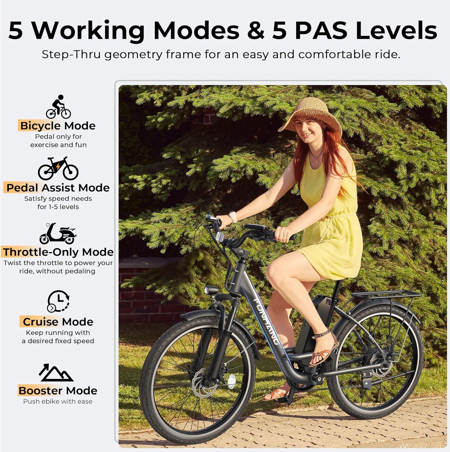 Funhang 26" City Cruiser Ebikes